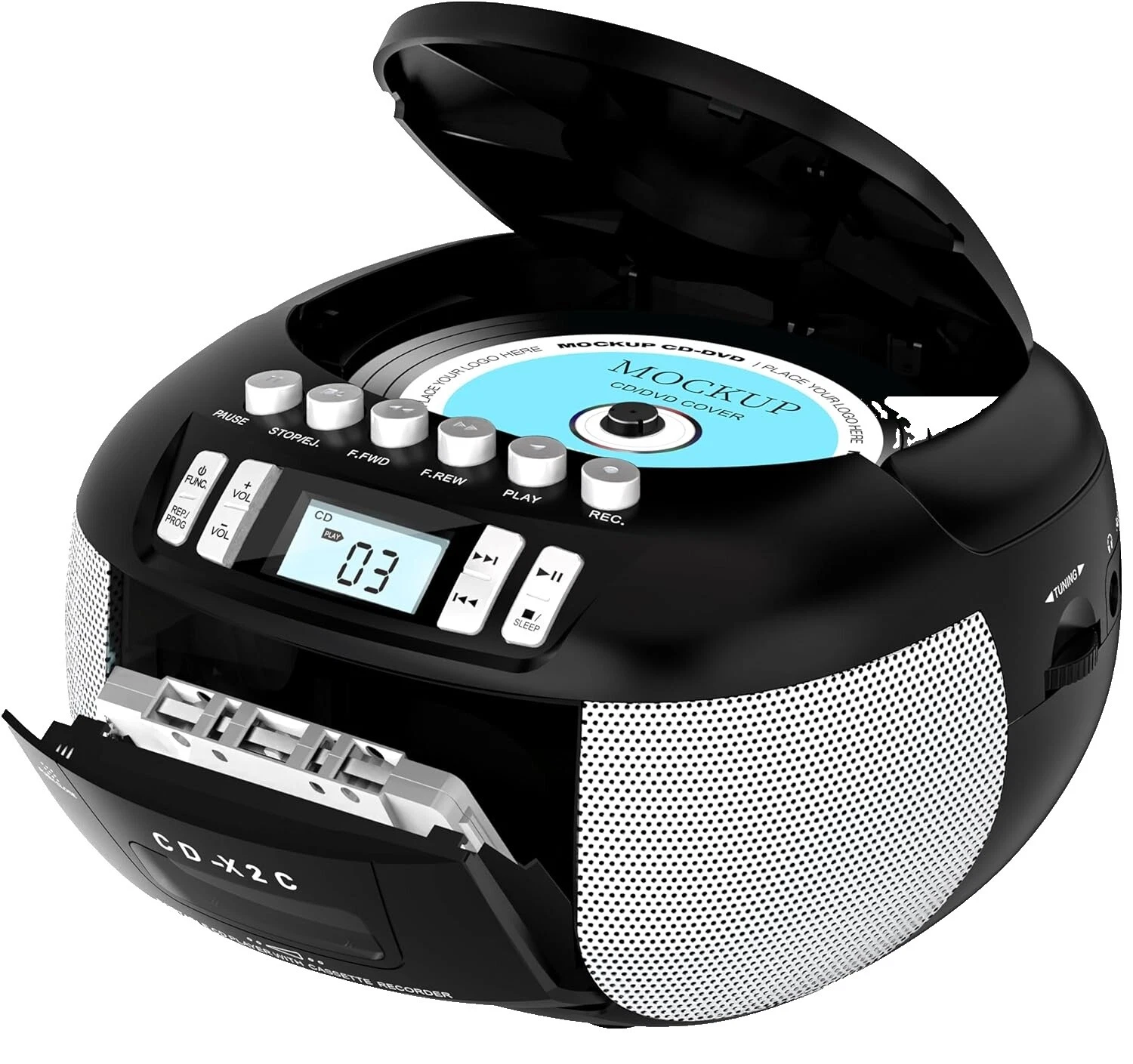 Черные портативные CD-плееры