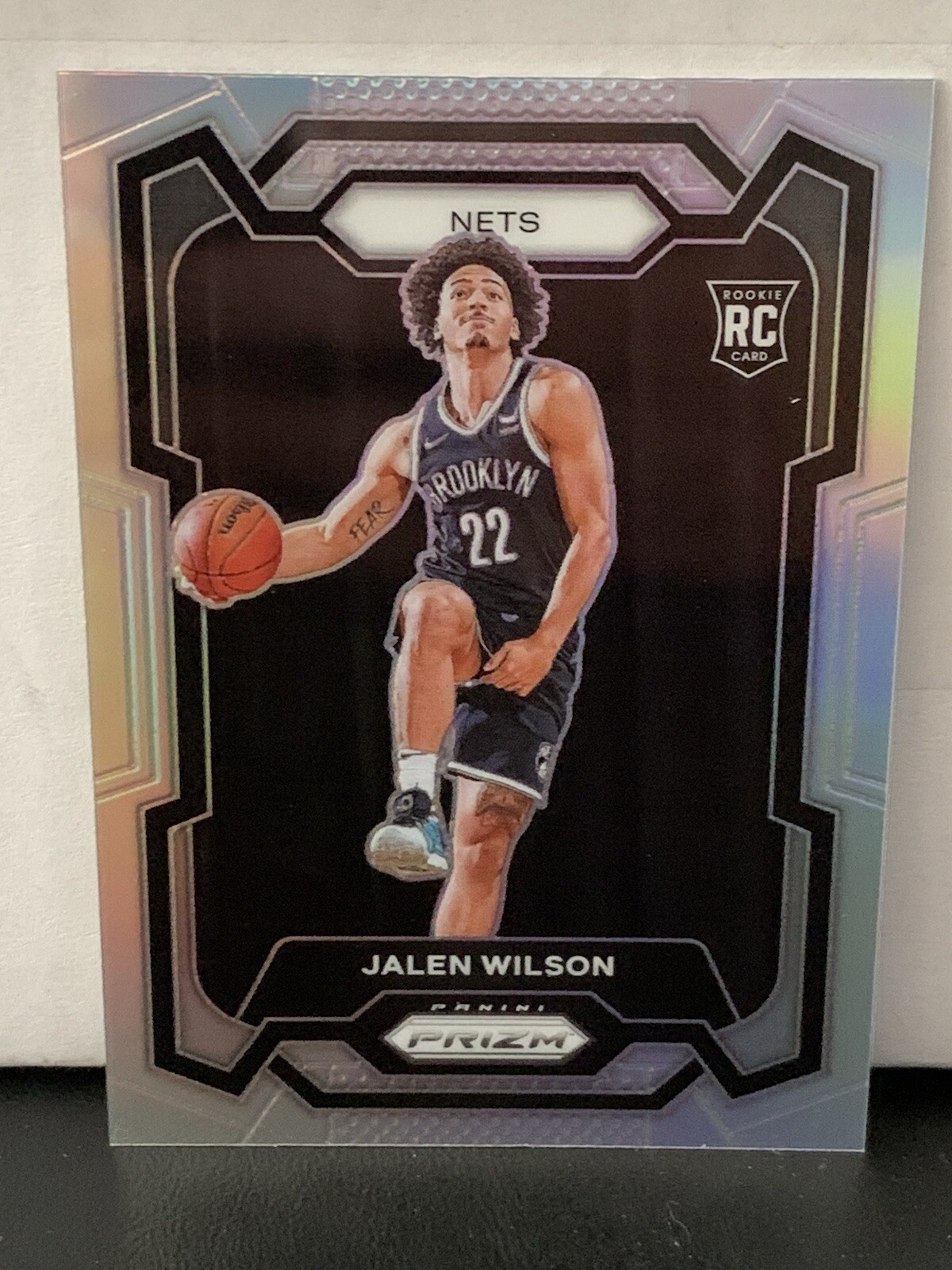 2023-24 Panini Prizm Jalen Wilson Silver Rookie Card RC #128 Brooklyn Nets