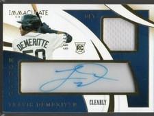 Travis Demeritte 2020 Immaculate Collection Clearly Clutch Autographs 79/99 RC