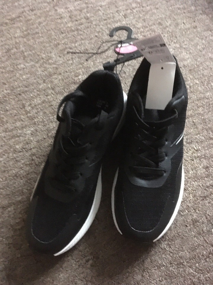 Ladies Black Trainers Size 7 New With Tags eBay