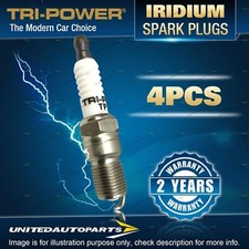 4 x Tri-Power Iridium Spark Plugs for Hyundai Accent RB Elantra MD Santa Fe DM