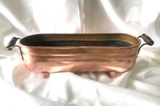 Kupfer Jardiniere, Pflanztopf, Blumentopf, 41 cm ohne Griffe