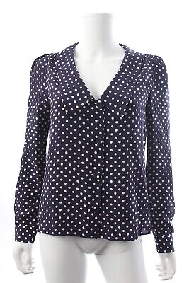 PRADA - 最終価格6/29PRADA dot silk blouse. Prada Silk Polka Dot Blouse / Navy | eBay
