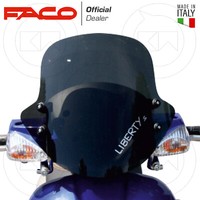 Windschutzscheibe Niedrig Faco GetöNt' Dunkelheit Piaggio Liberty 125 S Sport