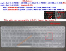 Keyboard Skin Cover for Acer Aspire 3 A315-21-31-32-33-41-51-52-53 A515-41-51