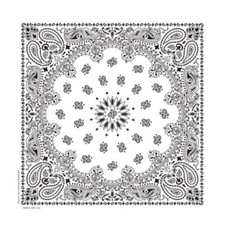 White Farmer Hank 17x17 Bandanna, Made in USA, Hav-A-Hank