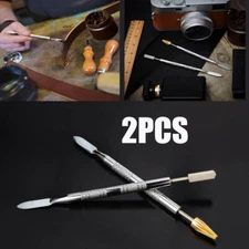 USA 2Pcs Leather Craft Top Edge Dye Pen Applicator Belt Edge Oil Paint Roller