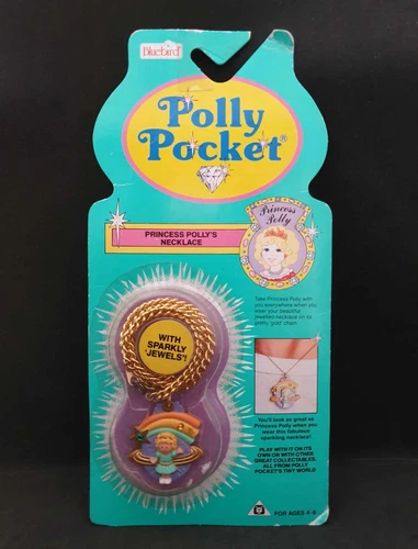 Polly Pocket - Princess Polly's Shooting Star Necklace - Bluebird Toys 1992 NEW!
