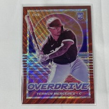 2021 Panini Chronicles Overdrive Ruby Wave Red /199 Yermin Mercedes #8 A33