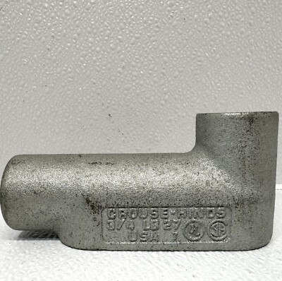 Crouse-Hinds LB27 Rigid Conduit Body 3/4 Lb w/ Form 7 series 0-Z/Gedney Cover