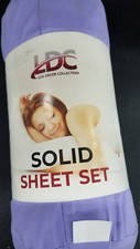 LUX D cor Twin XL Sheet Set, 3 Piece Soft Microfiber Lavendar