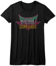 Bionic Commando Pixel Logo X Box NES Video Game Women's T Shirt Gamer Merch