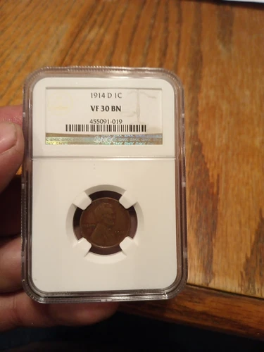 1914 D Cents  NGC VF-30 BN