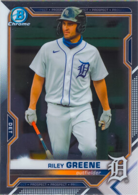 Riley Greene 2021 Bowman Chrome Prospect Card #BCP-188 Detroit
