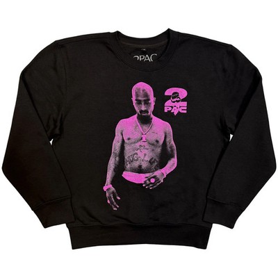 Tupac Sweatshirt: Thuglife Purple (Black) OFFICIAL NEU