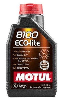 1 L Motul 8100 Eco-Lite 5W-30 Dexos1 GEN3 HC-Synthetic Engine Oil