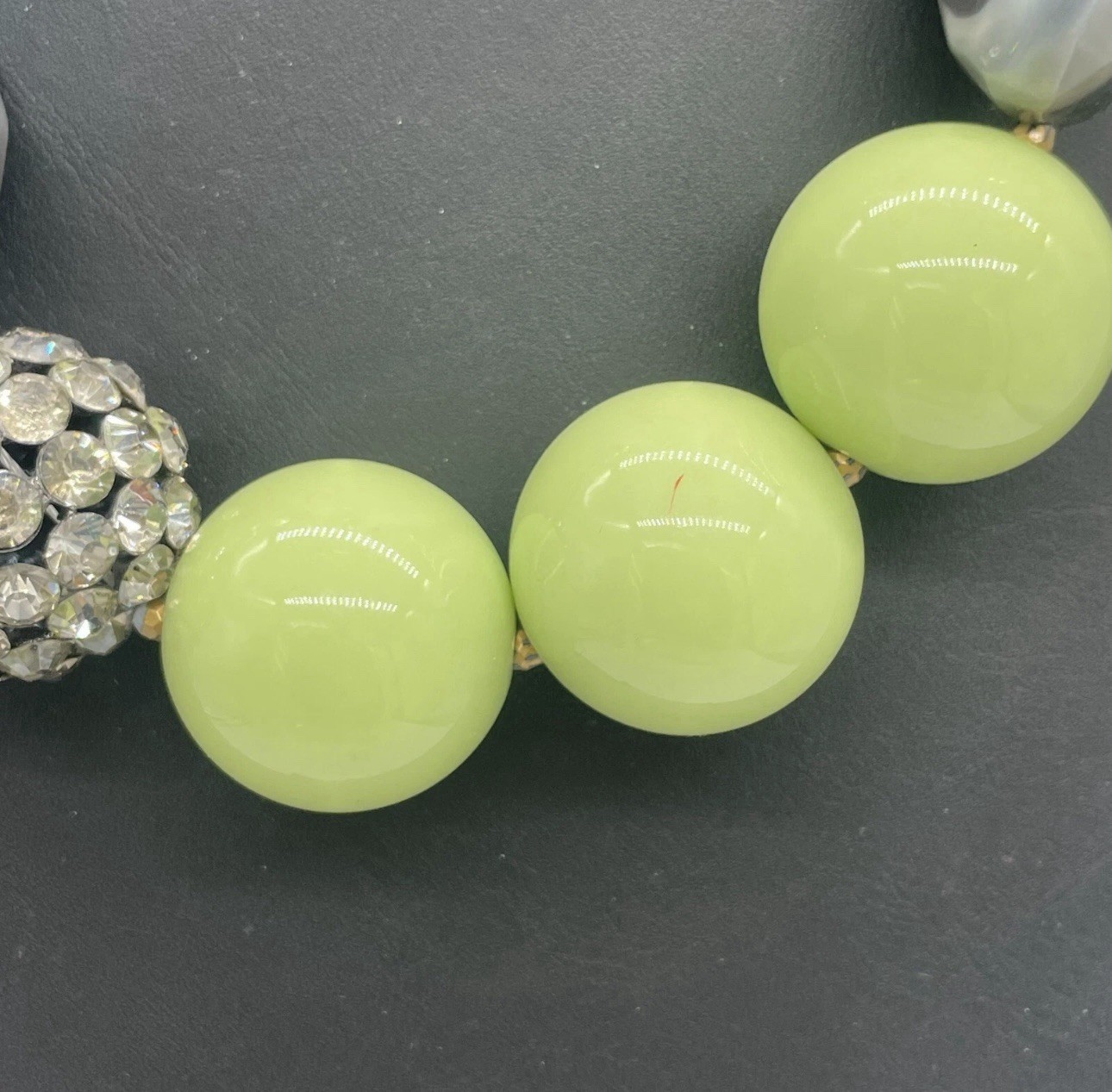 Multicolored Rhinestone Necklace - image 5