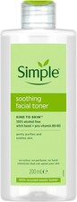 Simple Kind to Skin Soothing Facial Toner  100% Alcohol Free 200ML UK