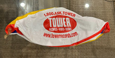 Vintage Tower Records Inflatable Beach Ball Promotional Advertisement Rare