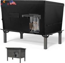 Sudiwei Feral Cat House Cover Only Cover Outdoor Cat House Cover for Winter Fe