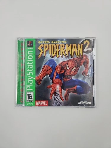 Spider-Man 2 Enter Electro PS1 PlayStation 1 Complete CIB Greatest Hits