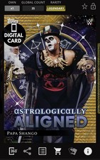 DIGITAL WWE SLAM 50cc PAPA SHANGO ASTROLOGICALLY COSMIC CHROME 25 LEGENDARY 