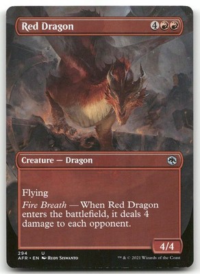 Red Dragon (Borderless) #294 (NM) Forgotten Realms AFR Magic MTG