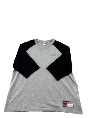 T-shirt raglan Nike SB x MLB XL NEUF AVEC ÉTIQUETTE en gris bruyère/noir - Photo 1/4