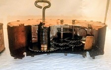 2 Marx Vintage 1943 U.S. Army Tank Co. No. 4 Tin Wind-Up Toy Tank for parts