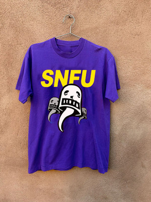 Rare SNFU Concert & Tour Short Sleeve Purple All Size T-Shirt K839