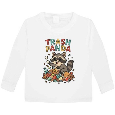 ''Trash Panda'' Kinder / Kinder Langarm T-Shirts Baumwolle (KL057031)