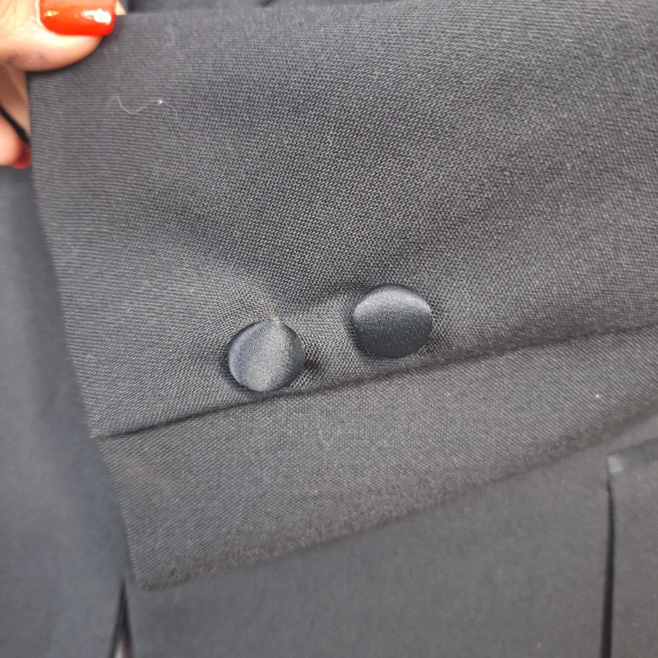 Chaqueta Esmoquin After Six Años 60 70 Para Hombre 42R Mantón Negro Un Botón De Colección Foto 2 de 4