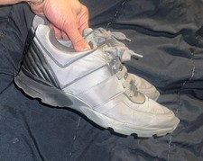 CHANEL  - Genuine Leather Trainers - Men’s US: 11/ EU: 44 -Grey With Black Heel