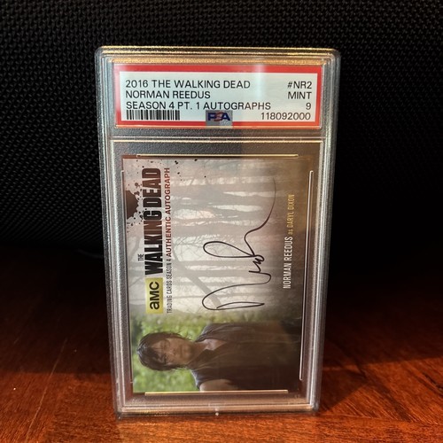 CARTOLINA AUTOGRAFA WALKING DEAD STAGIONE 4 PT 1 NORMAN REEDUS/DARYL #NR2 PSA 9