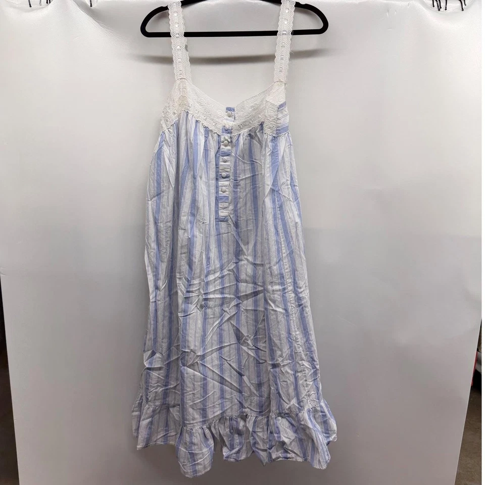 复古 VICTORIAS SECRET 金色标签睡衣棉花边草原 Cottagecore 尺寸 L — 第 2/4 张图片