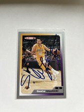 Sasha Vujacic Signed Autographed 2006 Topps Total Card Los Angeles Lakers GTPA