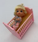 Mattel Liddle Kiddle Liddle Diddle 3503 3.5” 1966–67 Original Outfit & Crib