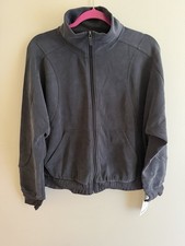 Lululemon Women s Brushed Softstreme Funnel Neck Zip Up Black Size 12 NWT