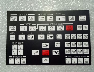 Lathe Operating Membrane Key Film Overlay For   Kia Wia Kiaturn SKT CNC #iv