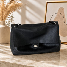 Genuine Leather Shoulder Bags, Soft Cow Leather Tote Bag,Slouchy Leather Handbag