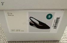 Women's Elle Slingback Pointed Toe Heels Black - A New Day - SIZE 9 NEW