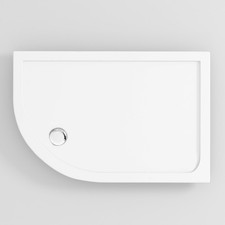 30mm Slimline Shower Enclosure Tray Quadrant / Offset Stone Tray & Free Waste