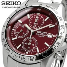 SEIKO SPIRIT SBTQ045 Chronograph Men's Watch Dial Color Red Limited Model Japan