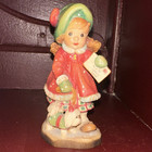 ANRI Sarah Kay Design Valentine Limited Edition Wood Christmas Girl Figurine — photo 1