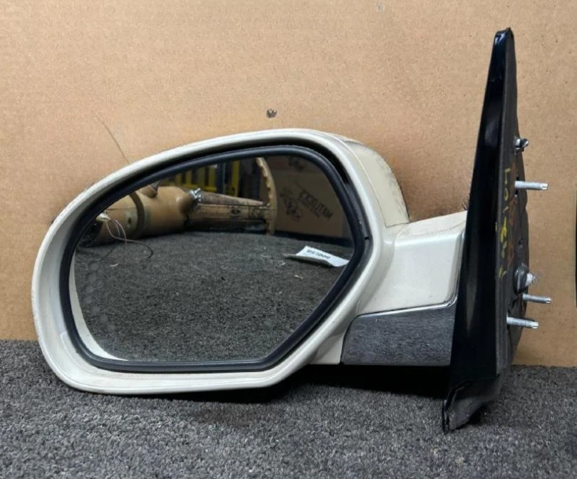 2007-2008 Cadillac Escalade Left Driver Side View Power Mirror Door White Oem - Изображение 2 из 4