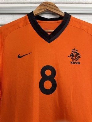 Vintage Davids #8 Netherlands 2000-2002 Home Soccer Jersey