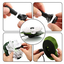 Lotus Pompe de Fontaine USB Pompe à Eau pour Jardin Oiseau Bain Étang Décorat