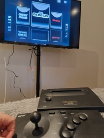 SNK Neo Geo X Gold Limited Edition Console Complete Set Black - Exc condition