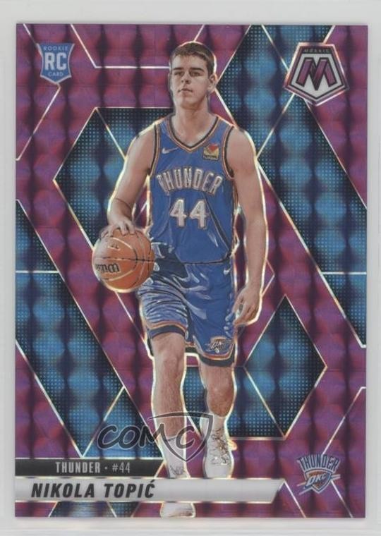 2024-25 Panini Mosaic Rookies Purple Prizm 72/99 Nikola Topic #242 Rookie RC z6j
