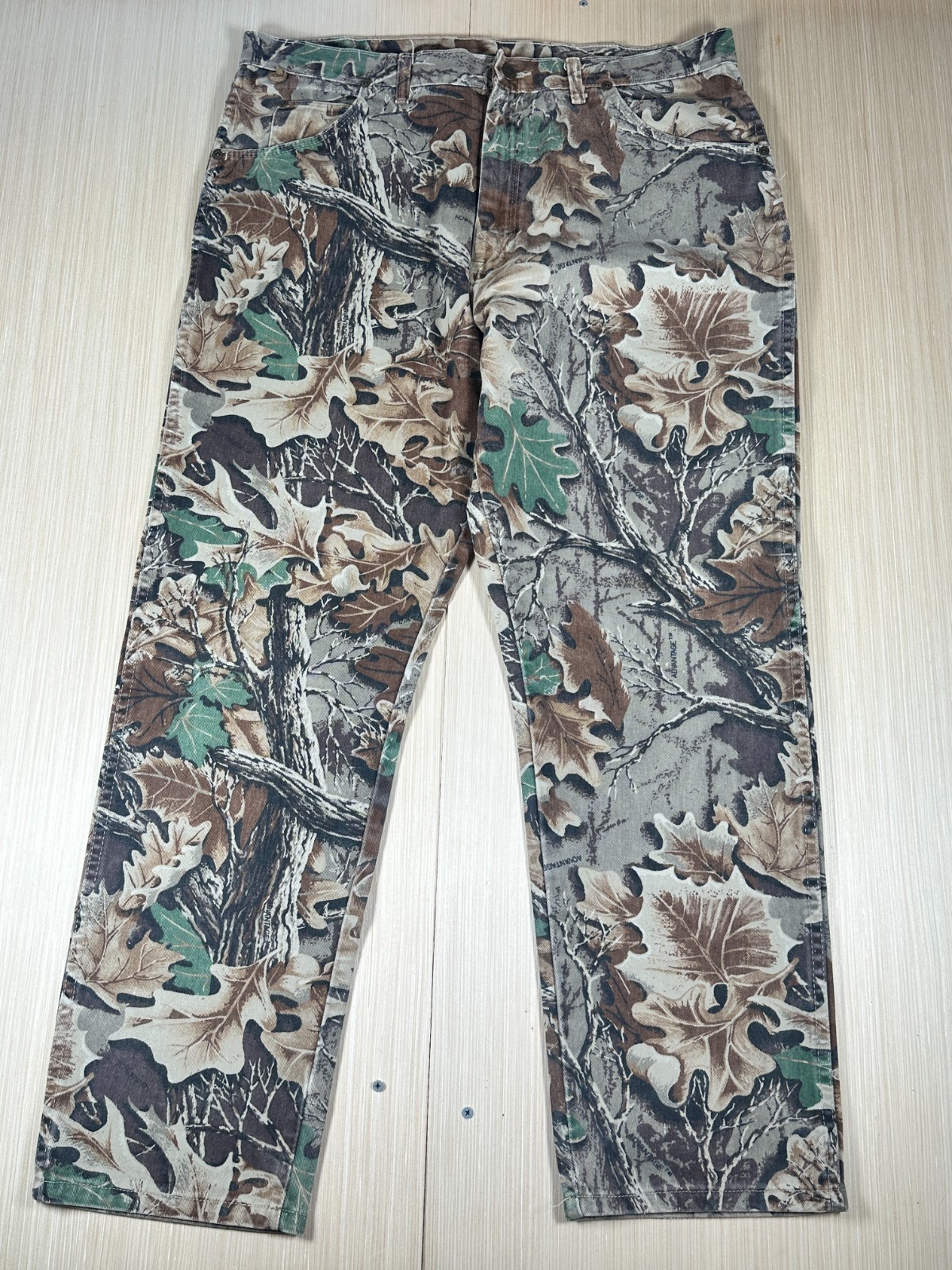 Men's Wrangler Straight Leg Cotton Hunting Pants 40x32 Zip Fly 5-Pocket Multicolor